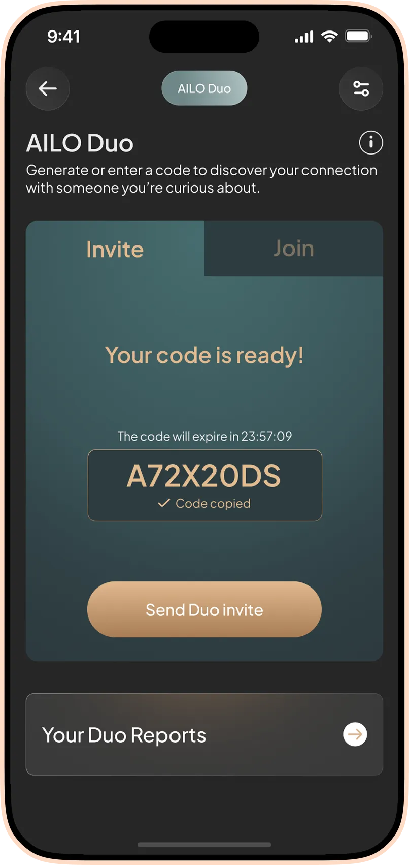 AILO Duo - Invite your partner