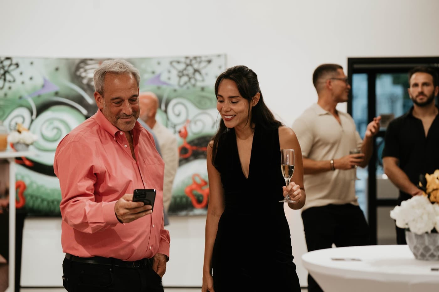 AILO members socializing at exclusive matchmaking event