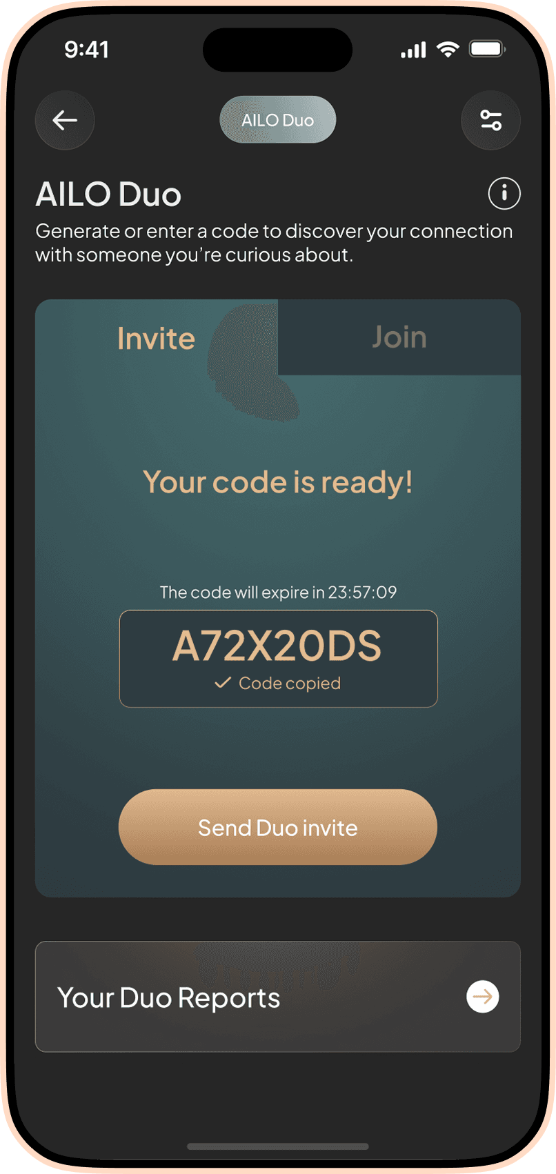 AILO Duo - Invite your partner